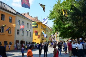 Turist in Sighisoara